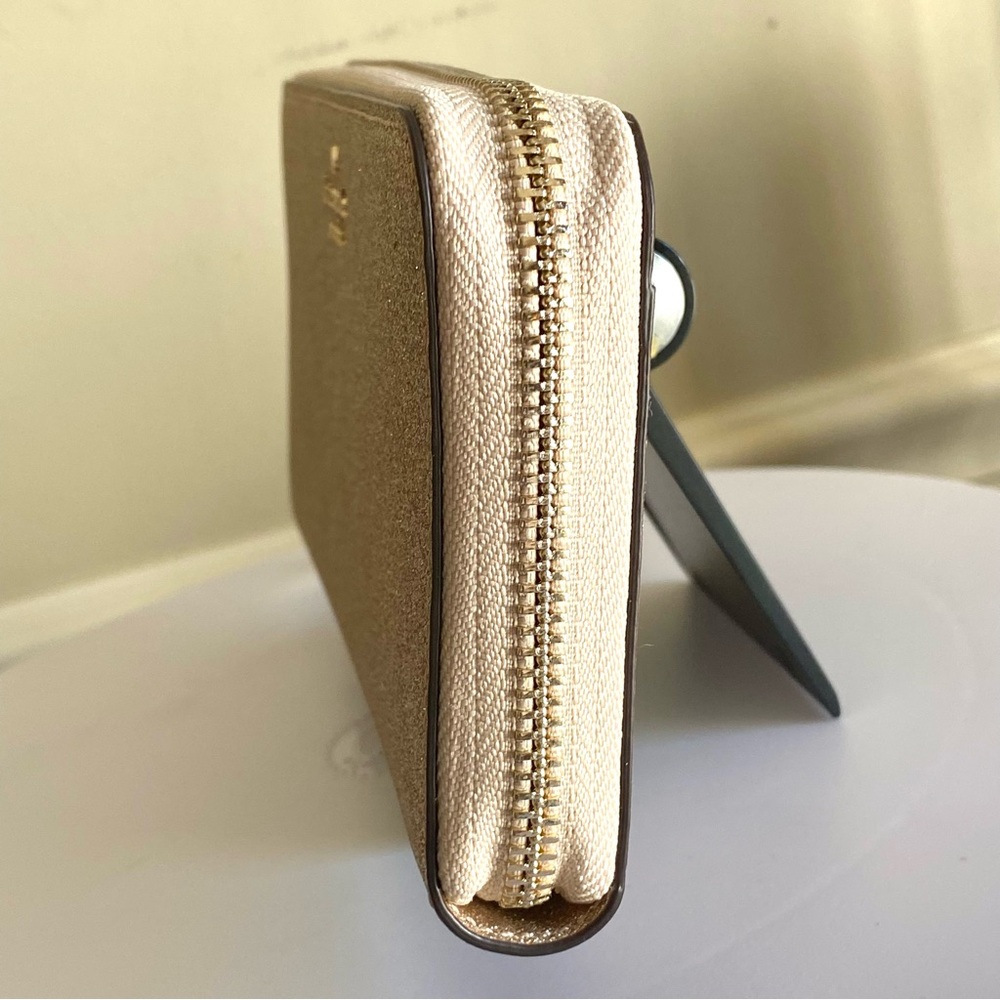 Kate Spade Gold glitter ling Continental zip around wallet with gold hardware - Picture 12 of 13